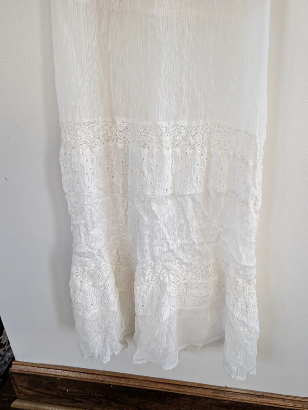 Sundance Zelie Ivory Eyelet Midi Dress Sleeveless Boho $168 S Small - Picture 3 of 8